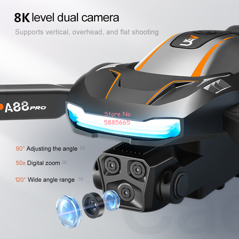 8k fotografia aérea fluxo ópti - Drone Battery Case avaliação e preço