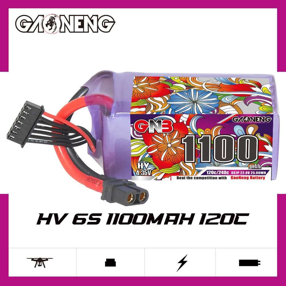 2 pces gwn 6s lipo bateria 22. - Drone Battery 6S avaliação e preço