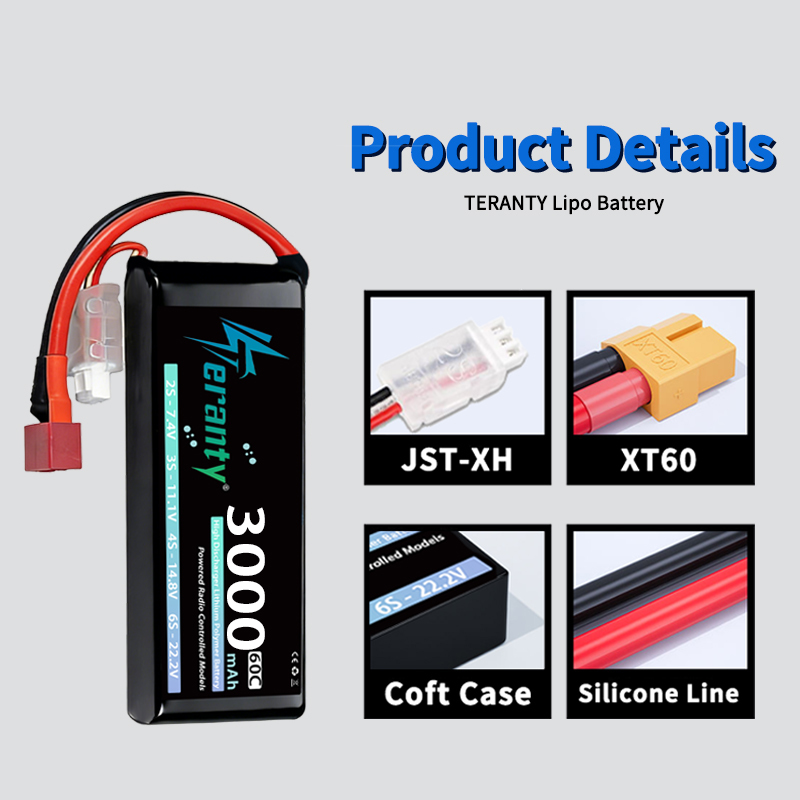 Bateria Lipo TERANTY 2S 3000mA - Drone Battery Plate avaliação e preço