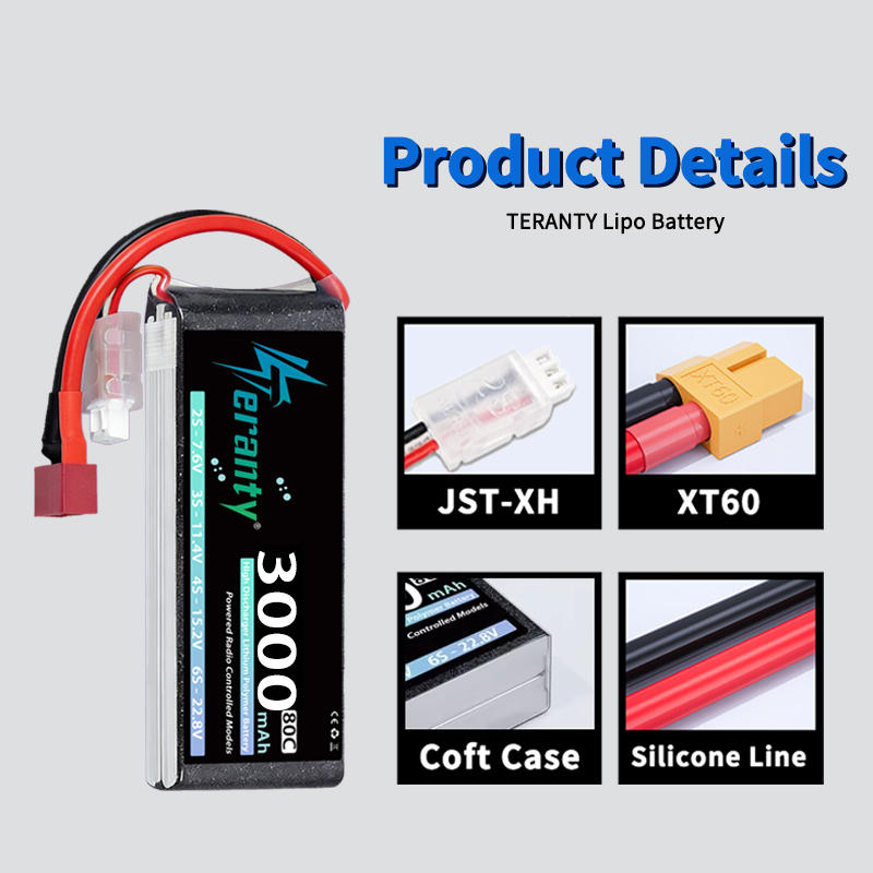 Bateria Lipo TERANTY 2S 3000mA - Drone Battery Plate avaliação e preço
