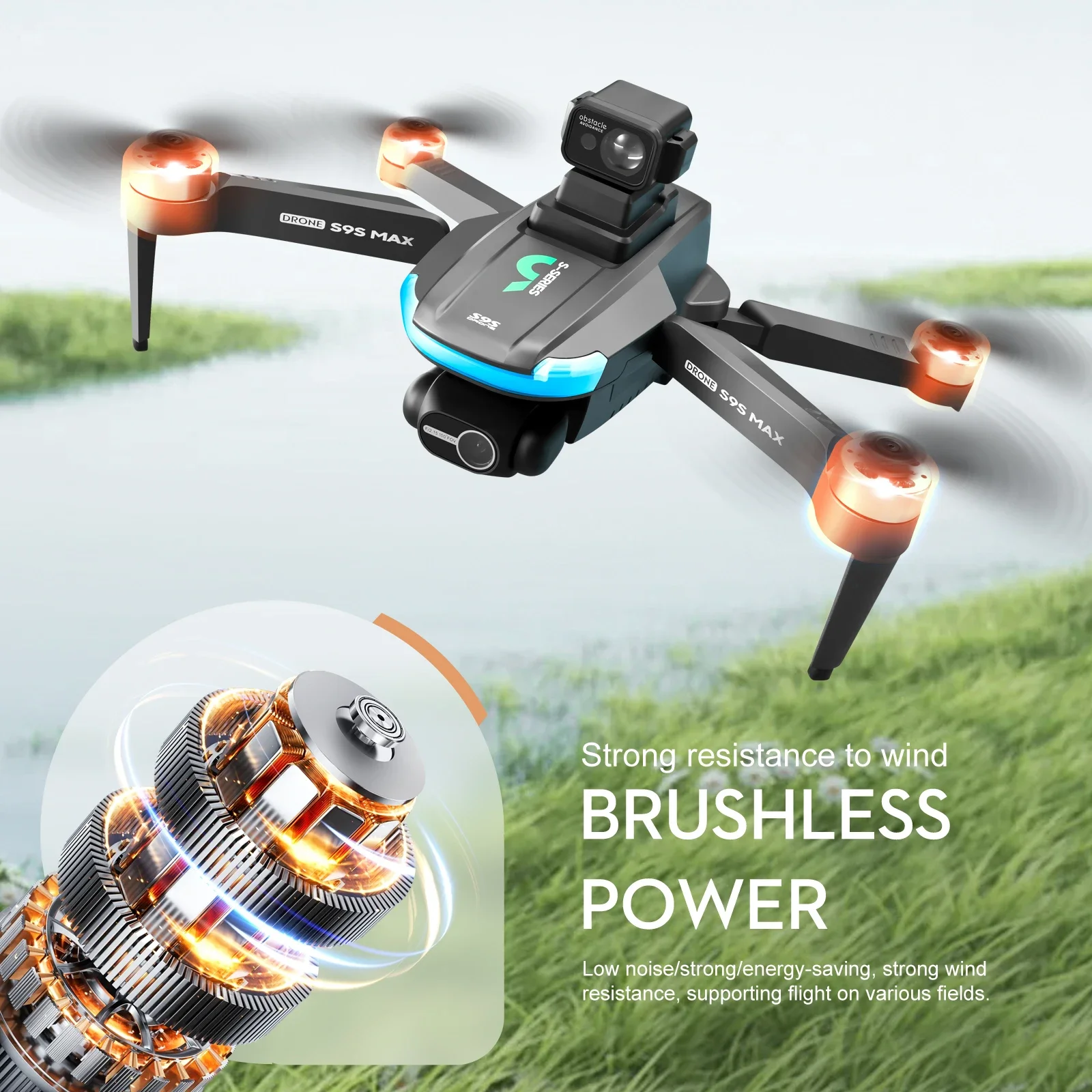 Novo s9s max mini drone 4k 2 e - Drone Battery Case avaliação e preço