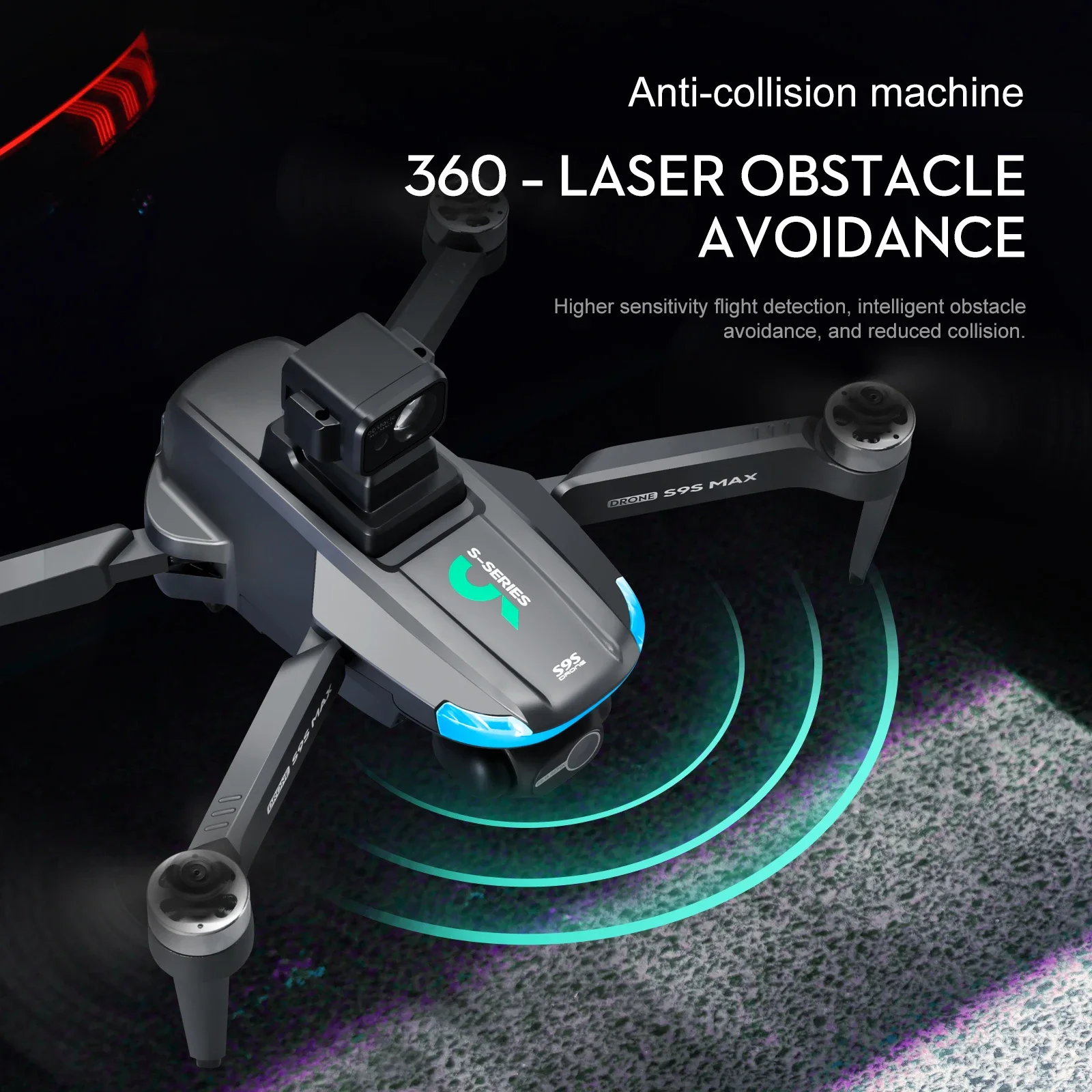Novo s9s max mini drone 4k 2 e - Drone Battery Case avaliação e preço