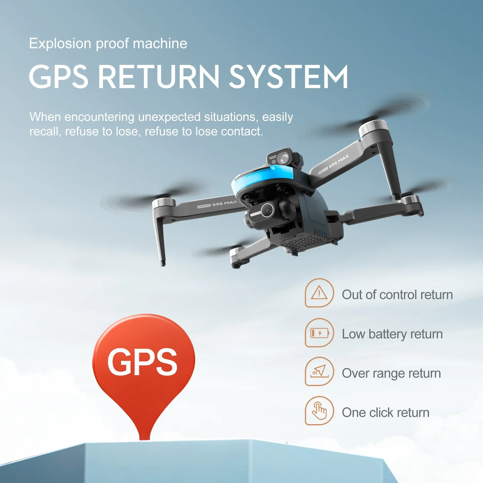 Novo s9s max mini drone 4k 2 e - Drone Battery Case avaliação e preço