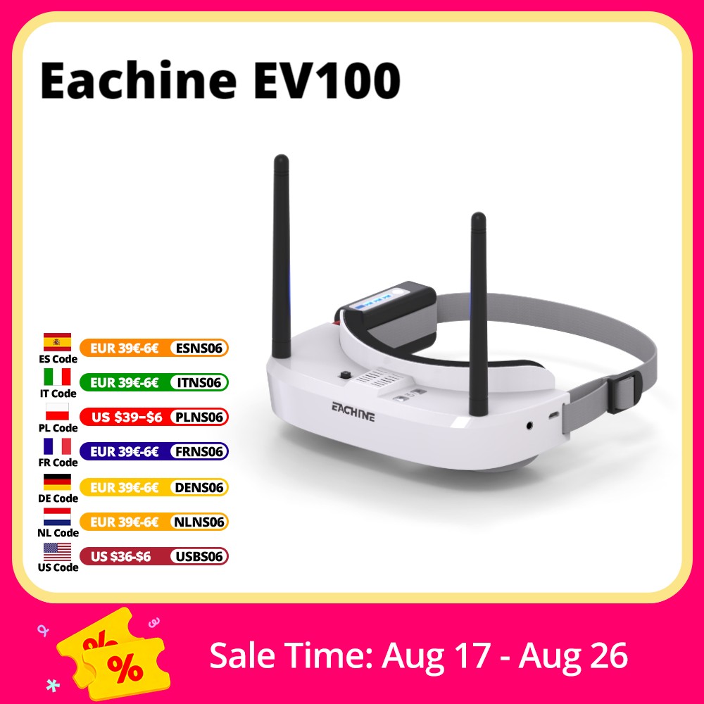 Eachine EV100 720*540 5.8G 72C - Drone Battery Case avaliação e preço