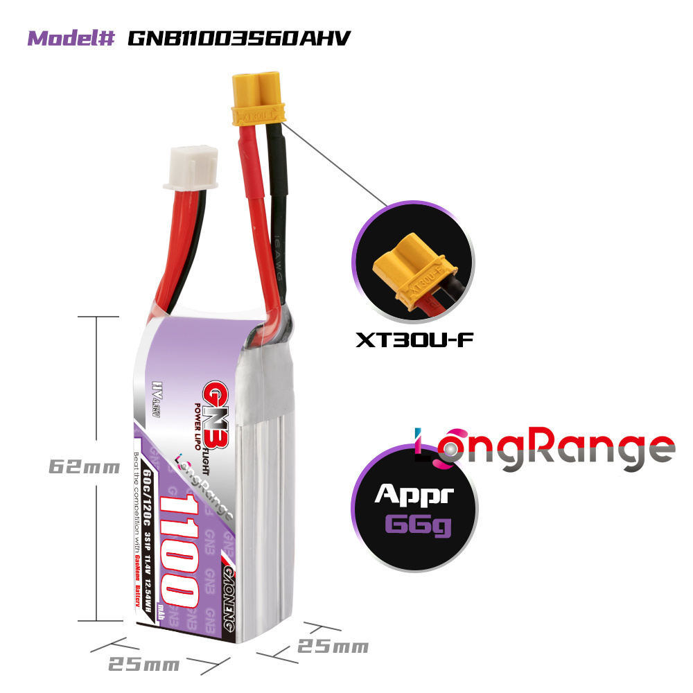 Gbn 1100mah 2S 3S 4S 6S 60c/12 - Drone Battery 6S avaliação e preço
