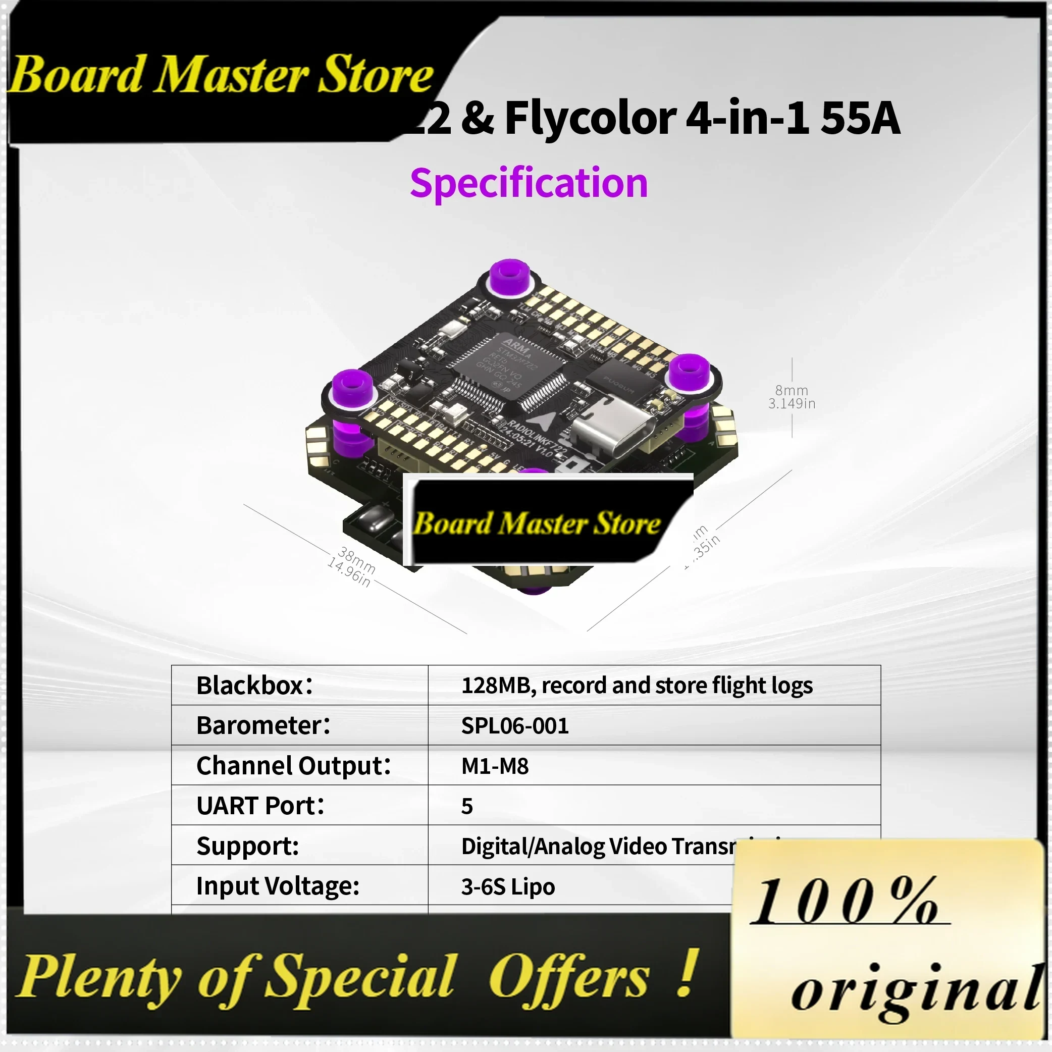 BoMaSRadiolink F722 Betaflight - Betaflight Fc F7 avaliação e preço