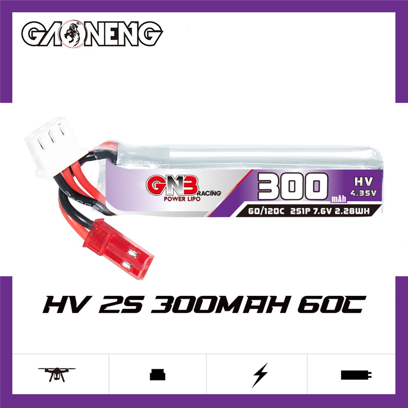 GAONENG GNB 2S 7.6V 300mAh 60C - Drone Battery Plate avaliação e preço